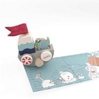 Lolo's Funny Autoboat 2-in-1 Stacking Game