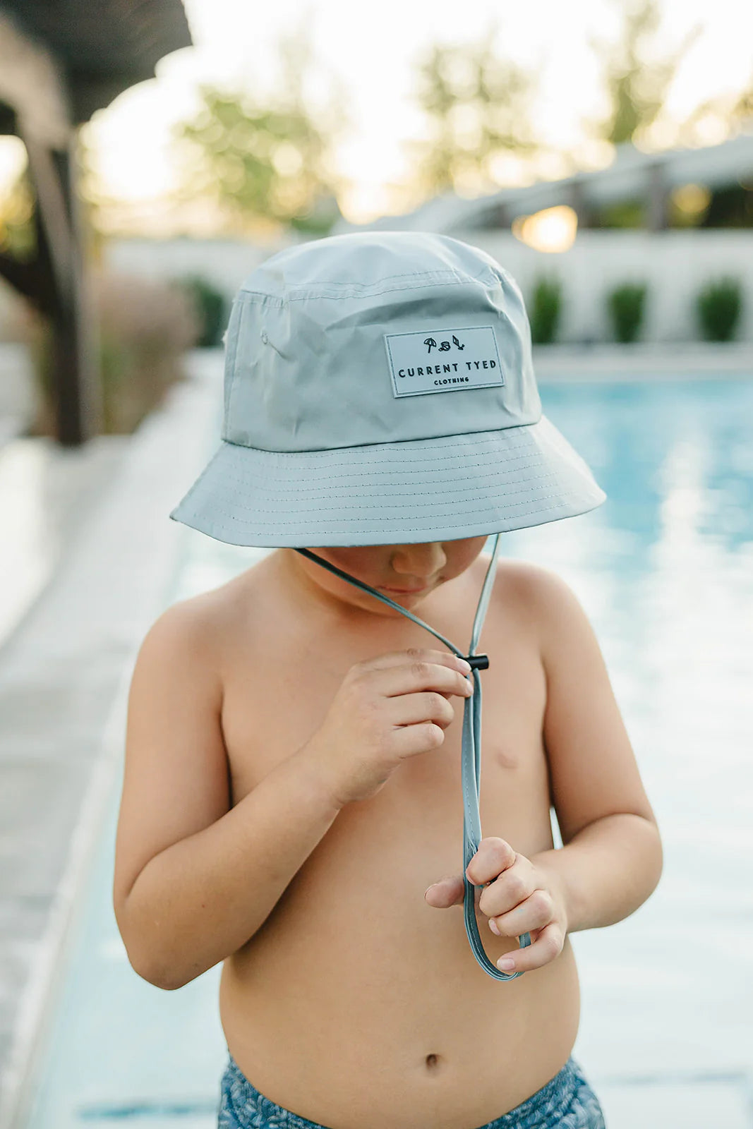 Waterproof Bucket Hat- Stone Blue