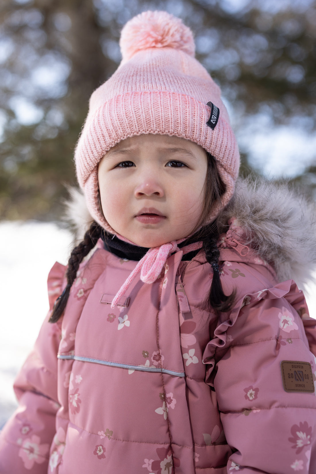 Sammie Baby Girl Pink One-Piece Snowsuit