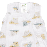 Cotton Muslin Sleep Sack - Rhinos (0.7 tog)