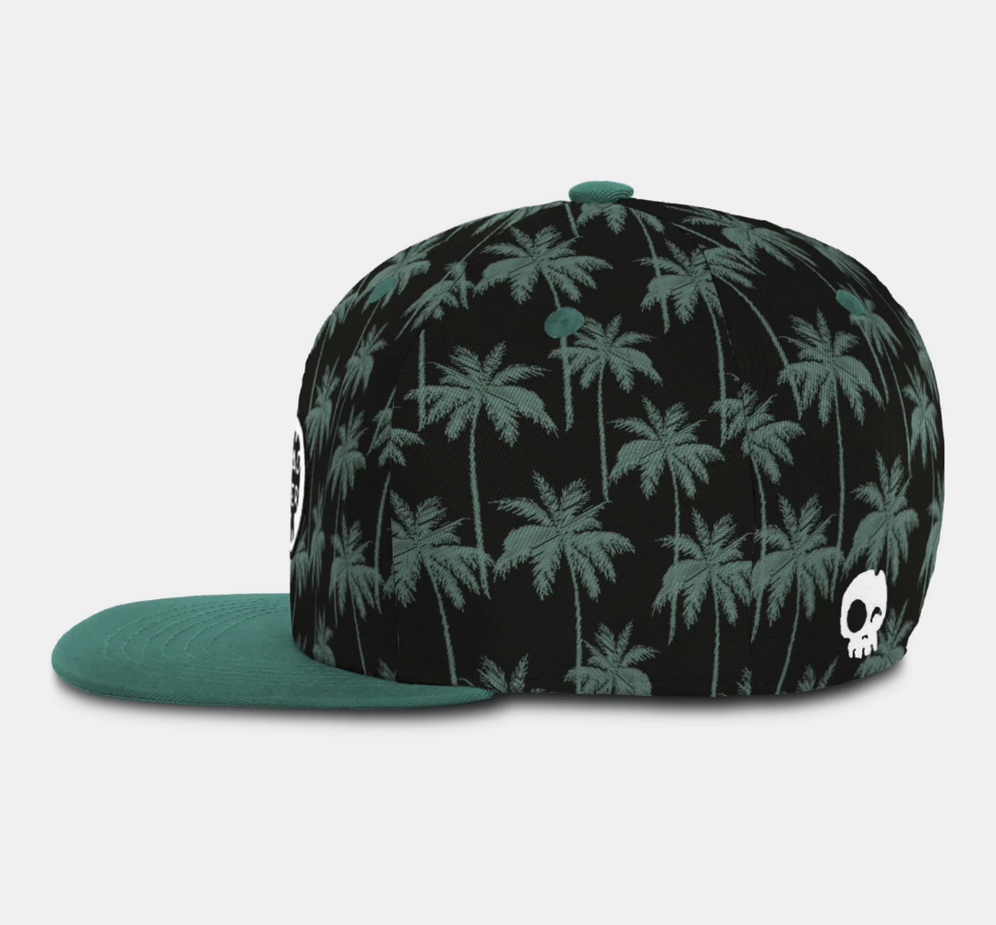 Midnight Palms Snapback - Black