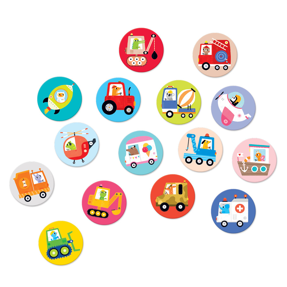 On-the-Go Memory Game Vehicles