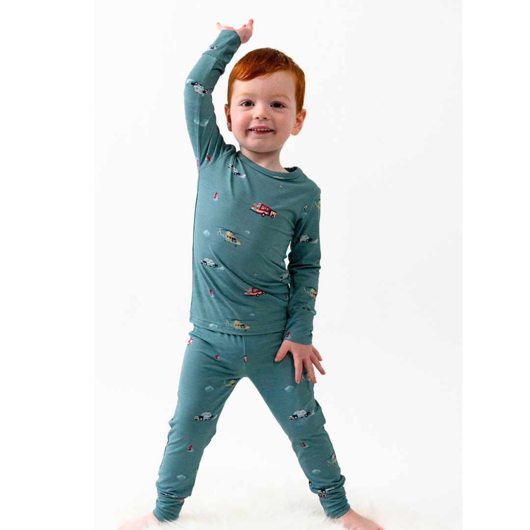 L/S PJ Set - Emergency Vehicles