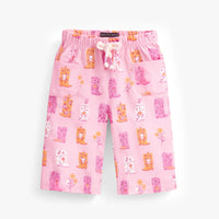 Pink pants with cowboy boot all over print, baby