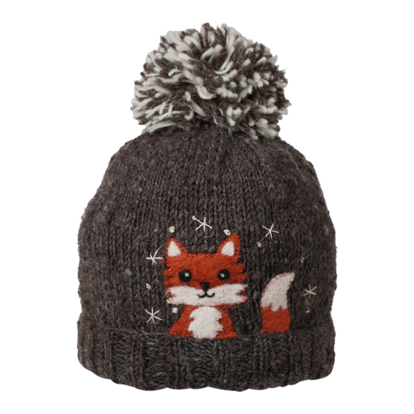 Peek-a-Boo Kids' Toque - Heather Brown