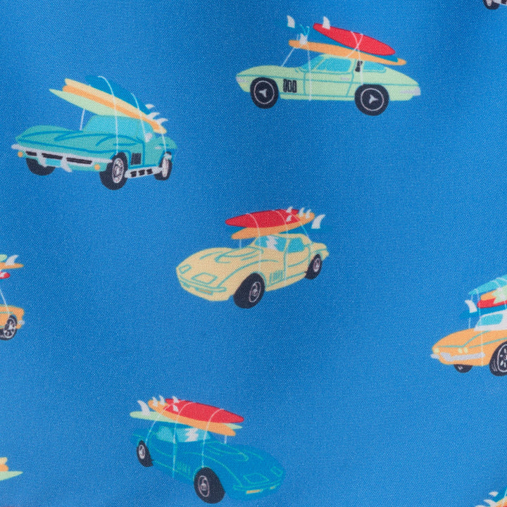 Kids (4-7) Swim Trunk | Retro Surf Car
