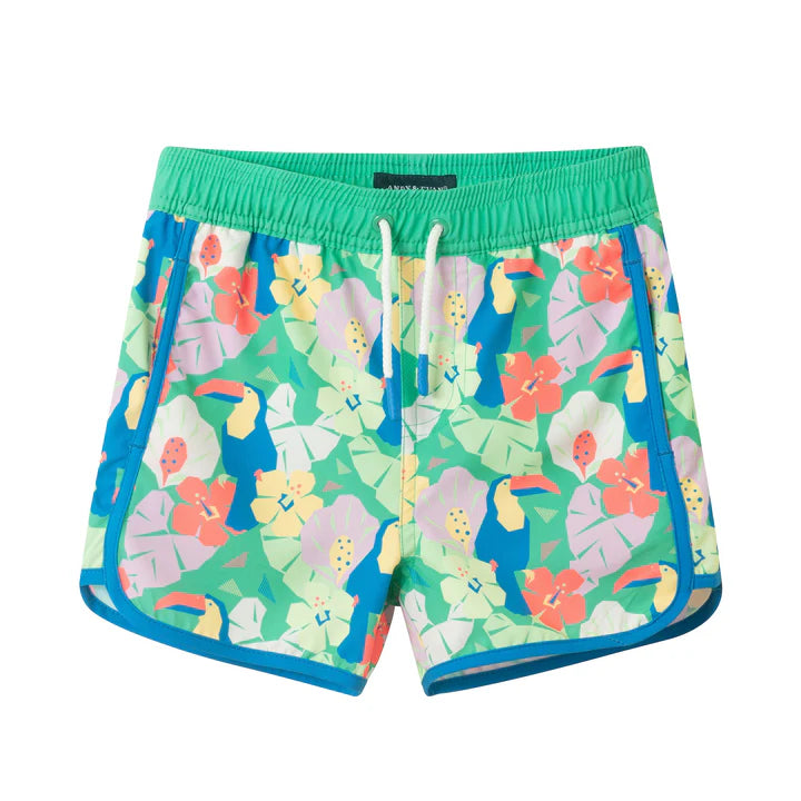 Boys Swim Trunk | Tropical Toucan