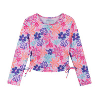 Girls (2-6) Long Sleeve Rashguard Set | Tropical Floral