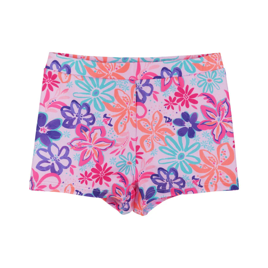 Girls (2-6) Long Sleeve Rashguard Set | Tropical Floral