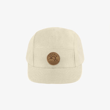 CREAM CAP WITH FLAT VISOR IN LINEN AND COTTON, BABY