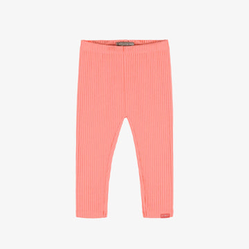 CORAL RIBBED KNIT LONG LEGGING, BABY