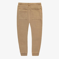 LIGHT BROWN RELAXED FIT PANTS IN FRENCH TERRY, CHILD