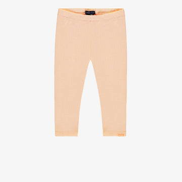 PEACH ¾ LENGTH LEGGING IN RIBBED KNIT, CHILD