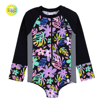 Baby One-Piece UV Swimsuit Black