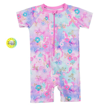 Baby UV Suit Pale Pink