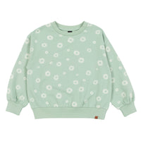 Green Flower Sweater