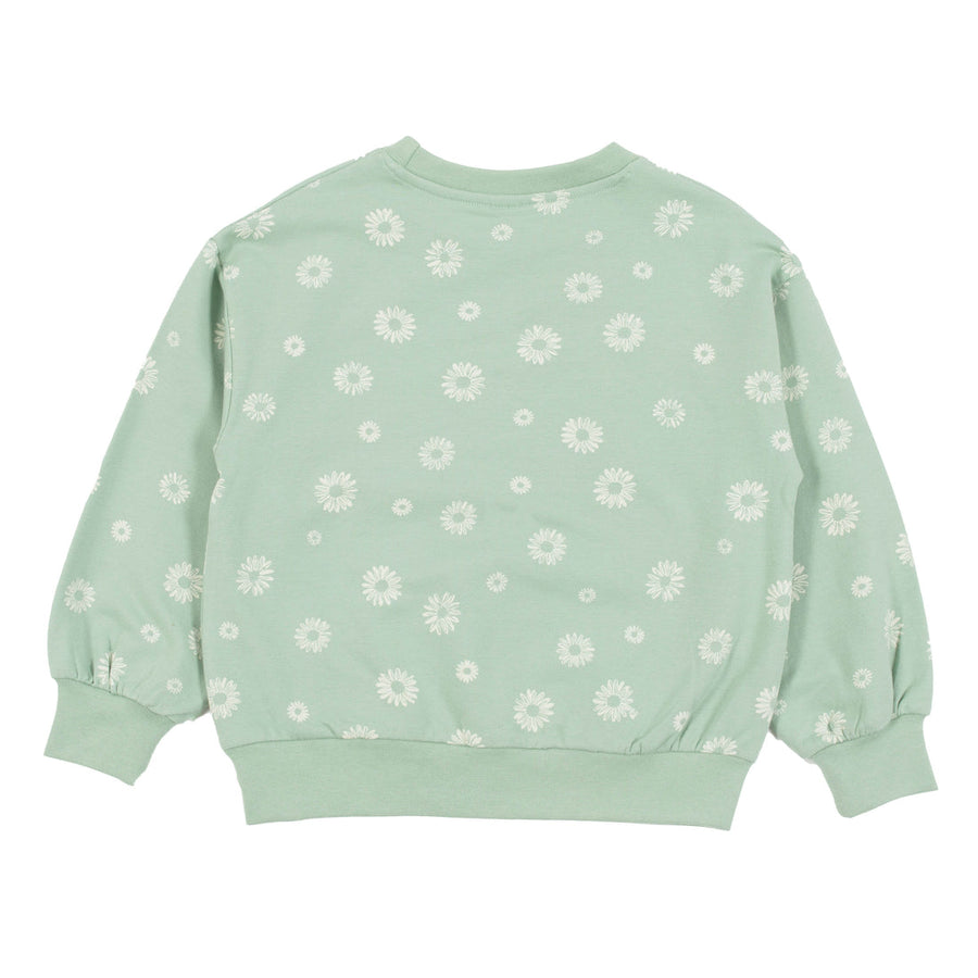 Green Flower Sweater