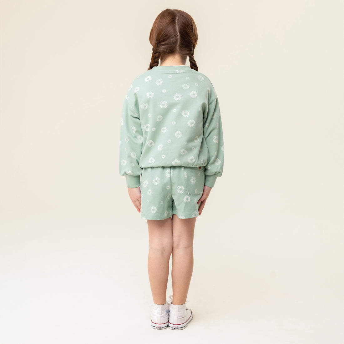 Green Flower Sweater