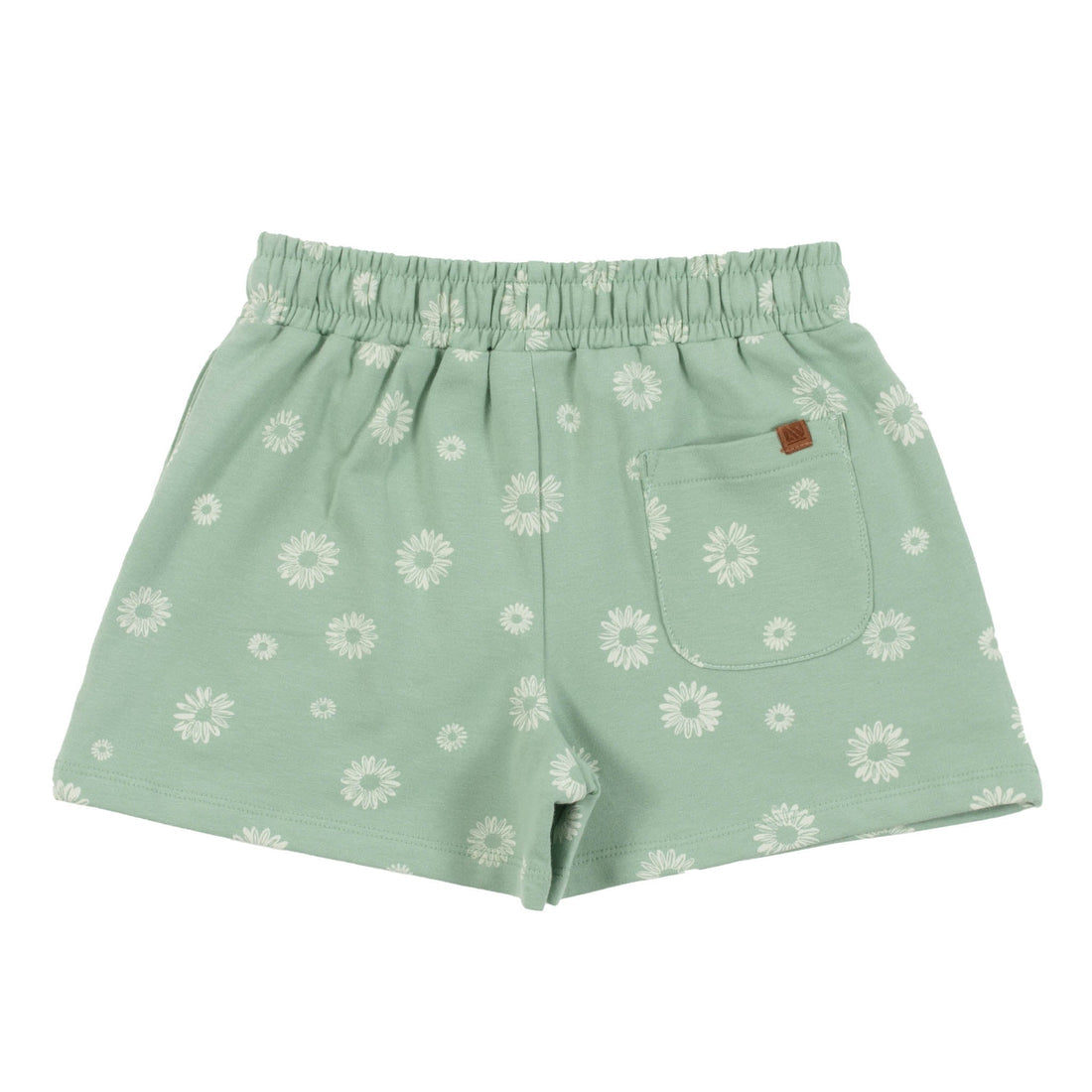 Green Flower Shorts