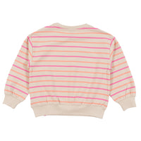Beige Striped Sweater