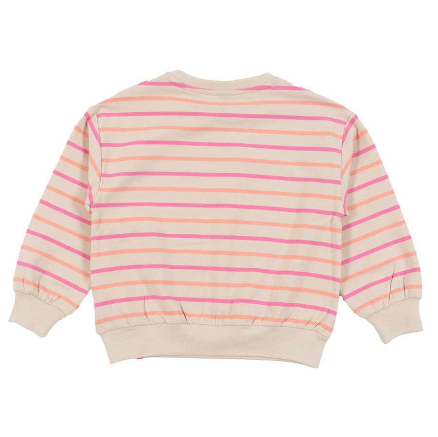 Beige Striped Sweater