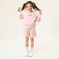 Beige Striped Sweater