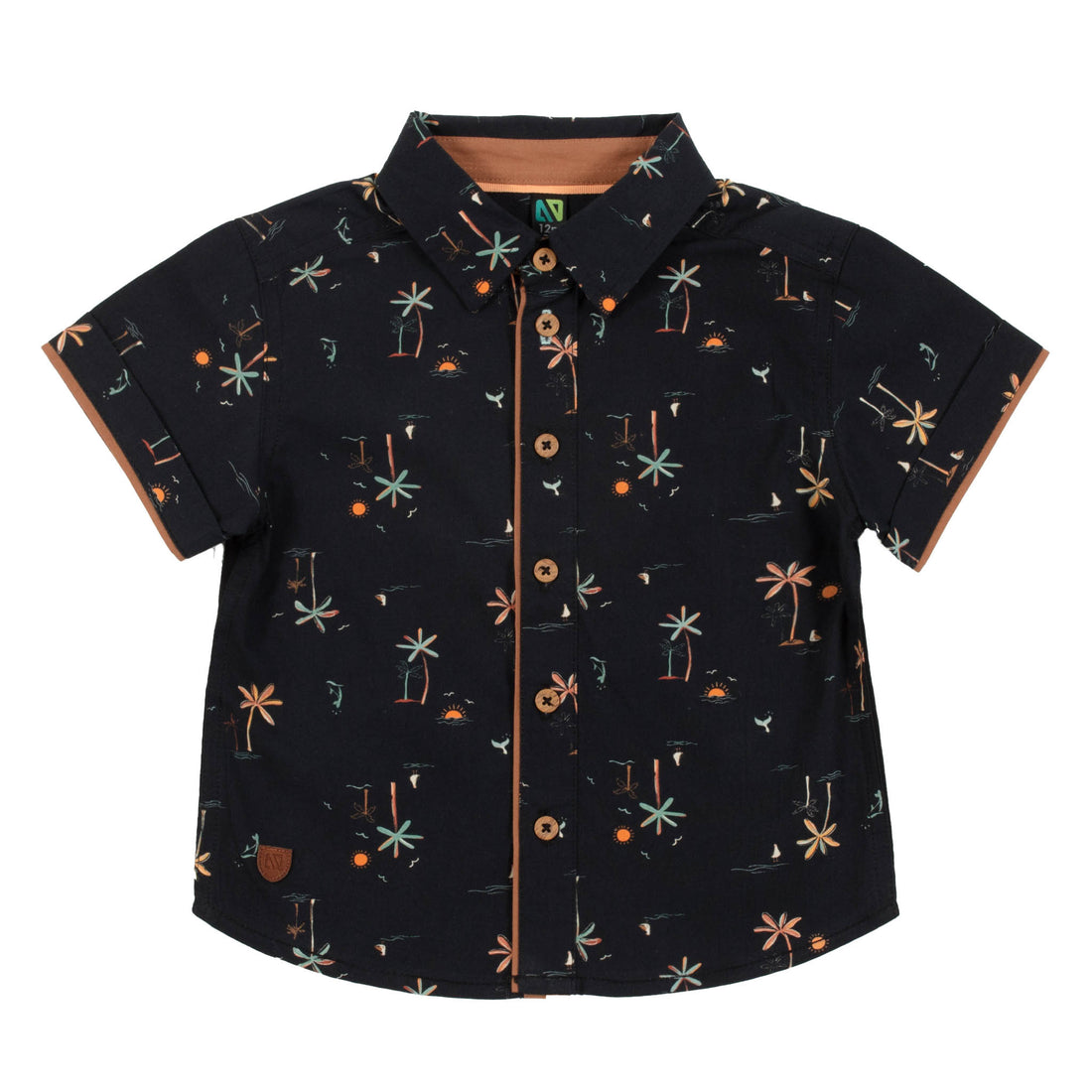 Baby Black Poplin Shirt