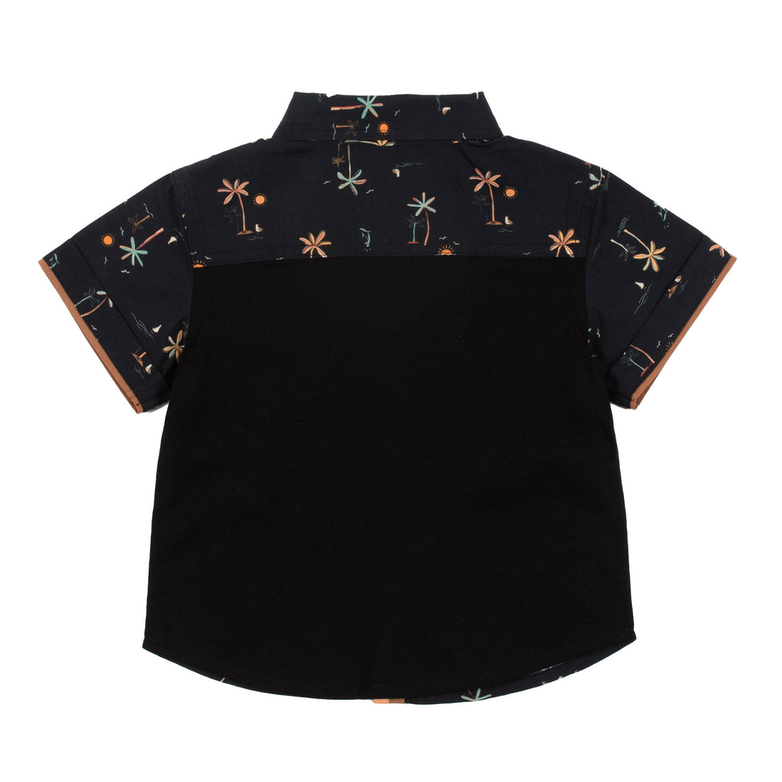 Baby Black Poplin Shirt
