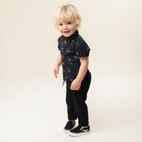 Baby Black Poplin Shirt