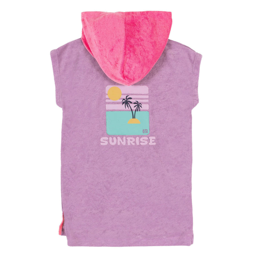 Hooded Beach Poncho Lilac