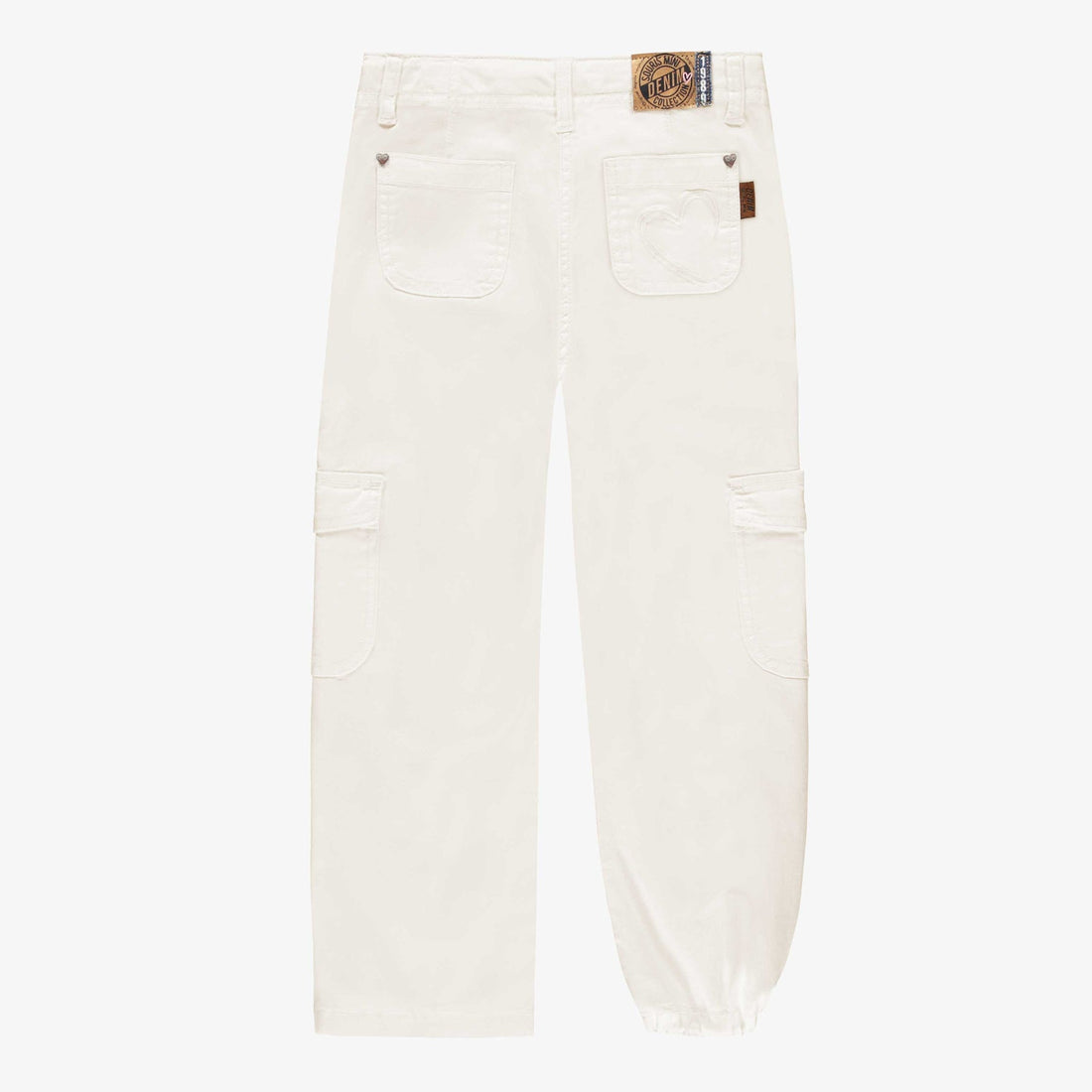 CREAM JEANS WITH CARGO POCKETS, CHILD