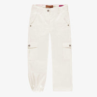 CREAM JEANS WITH CARGO POCKETS, CHILD