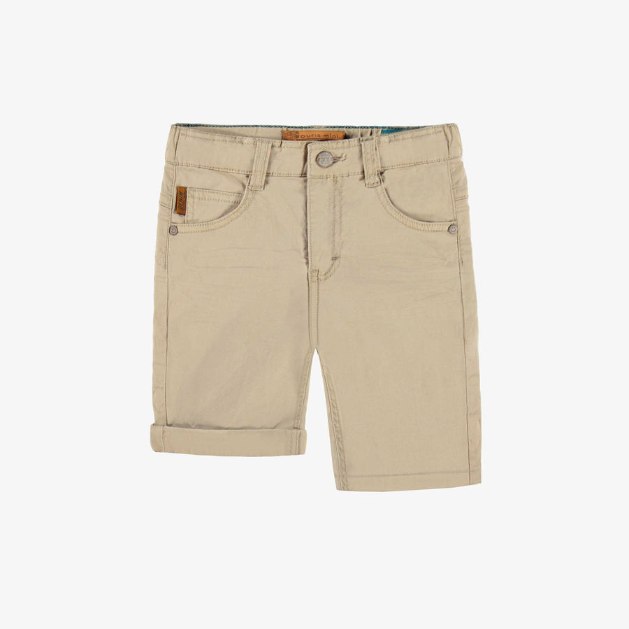 PALE BEIGE BERMUDA SHORTS, CHILD