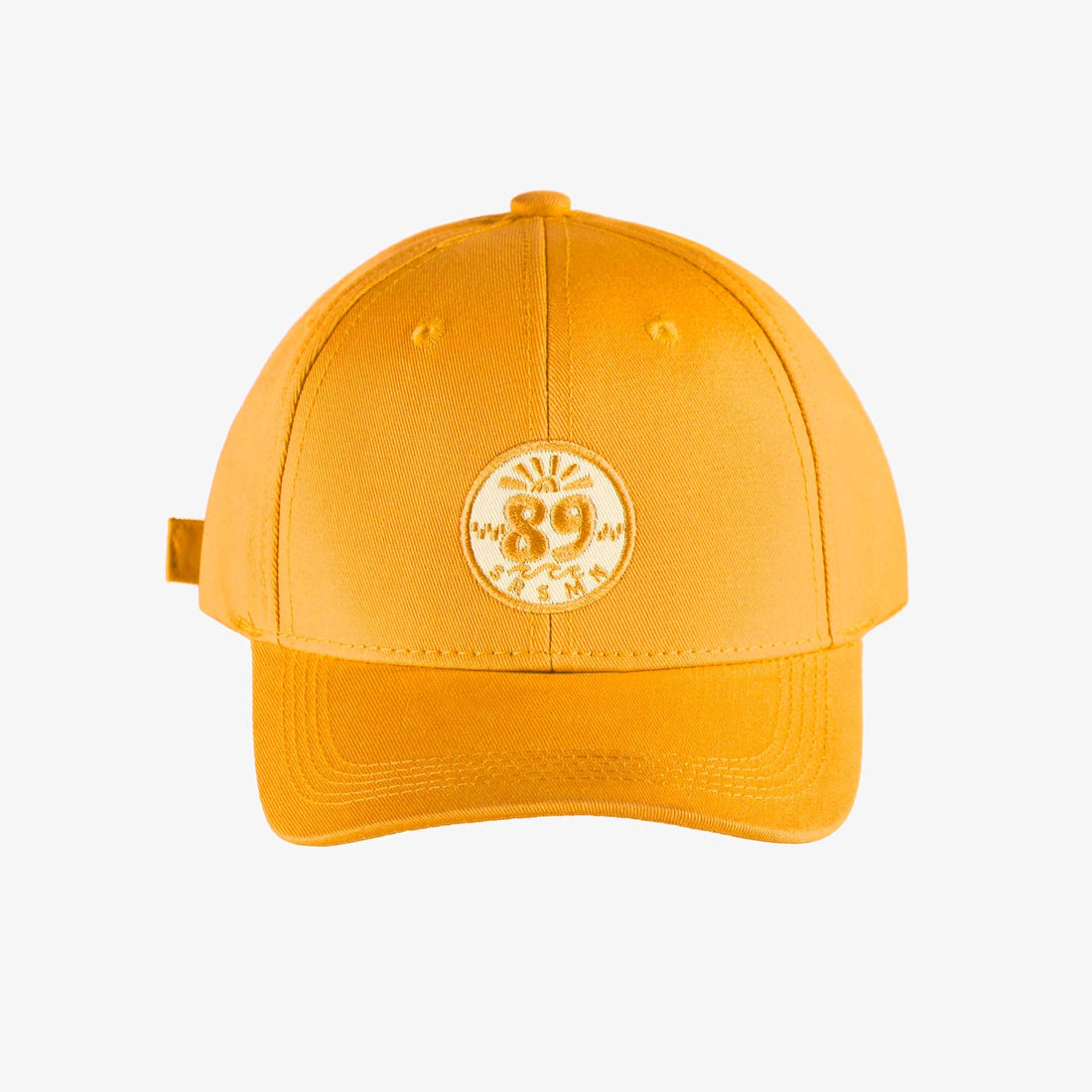 YELLOW CAP WITH ROUNDED PEAK AND EMBROIDERY, CHILD