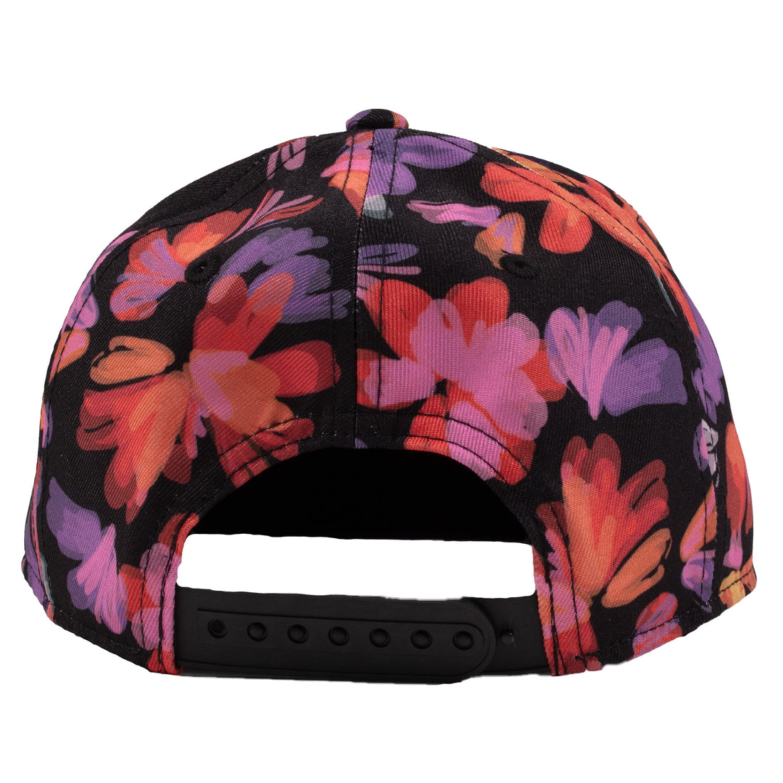 Black Floral Cap