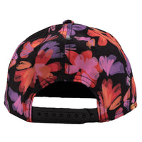 Black Floral Cap