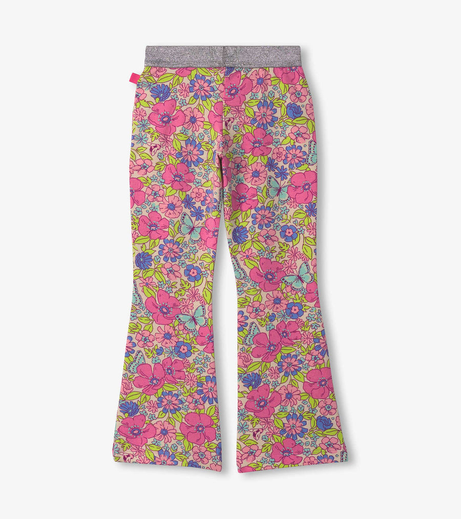 Groovy Flowers Stretch Bell Bottoms