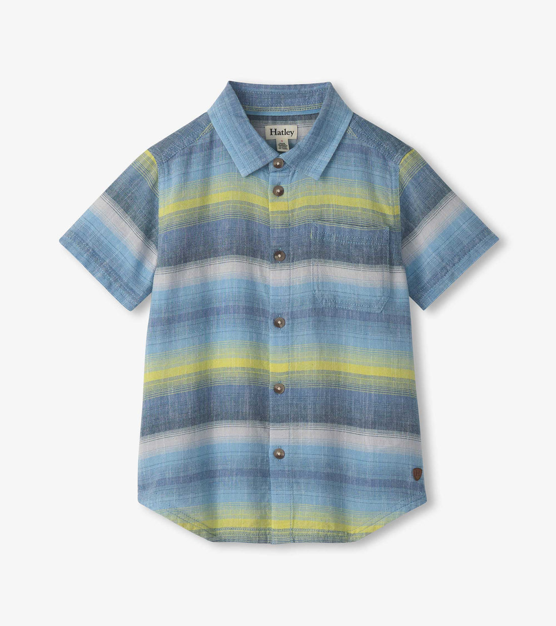 Lime Green Stripes Button Down Shirt