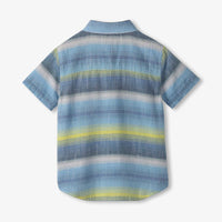 Lime Green Stripes Button Down Shirt