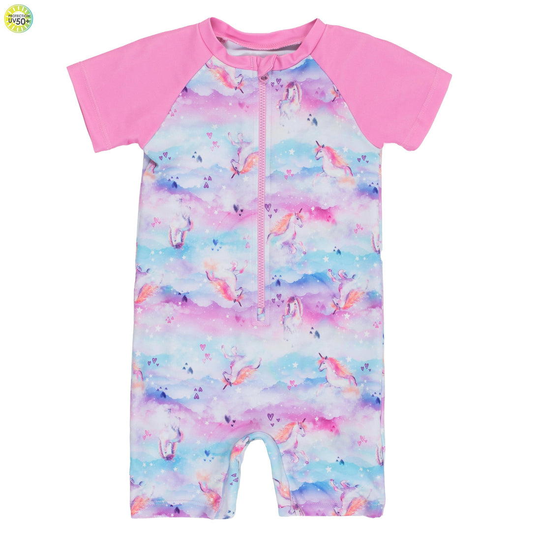 Girls' Pink UV Suit