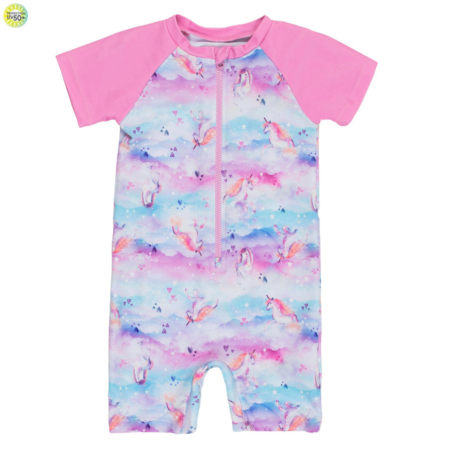 Girls' Pink UV Suit