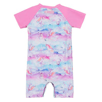 Girls' Pink UV Suit