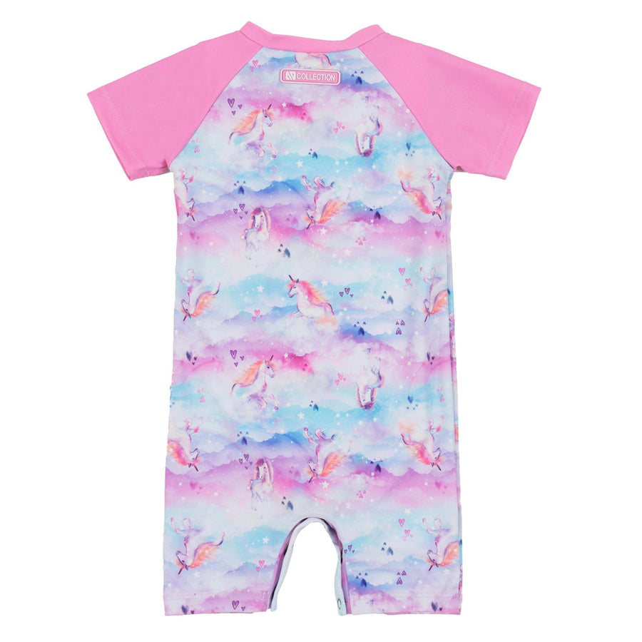 Girls' Pink UV Suit