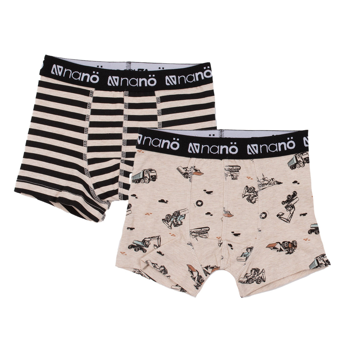 Boxers, 2-pack Boys Heather Beige