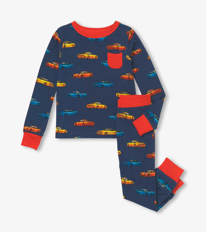 Sport Cars Bamboo Pajama Set