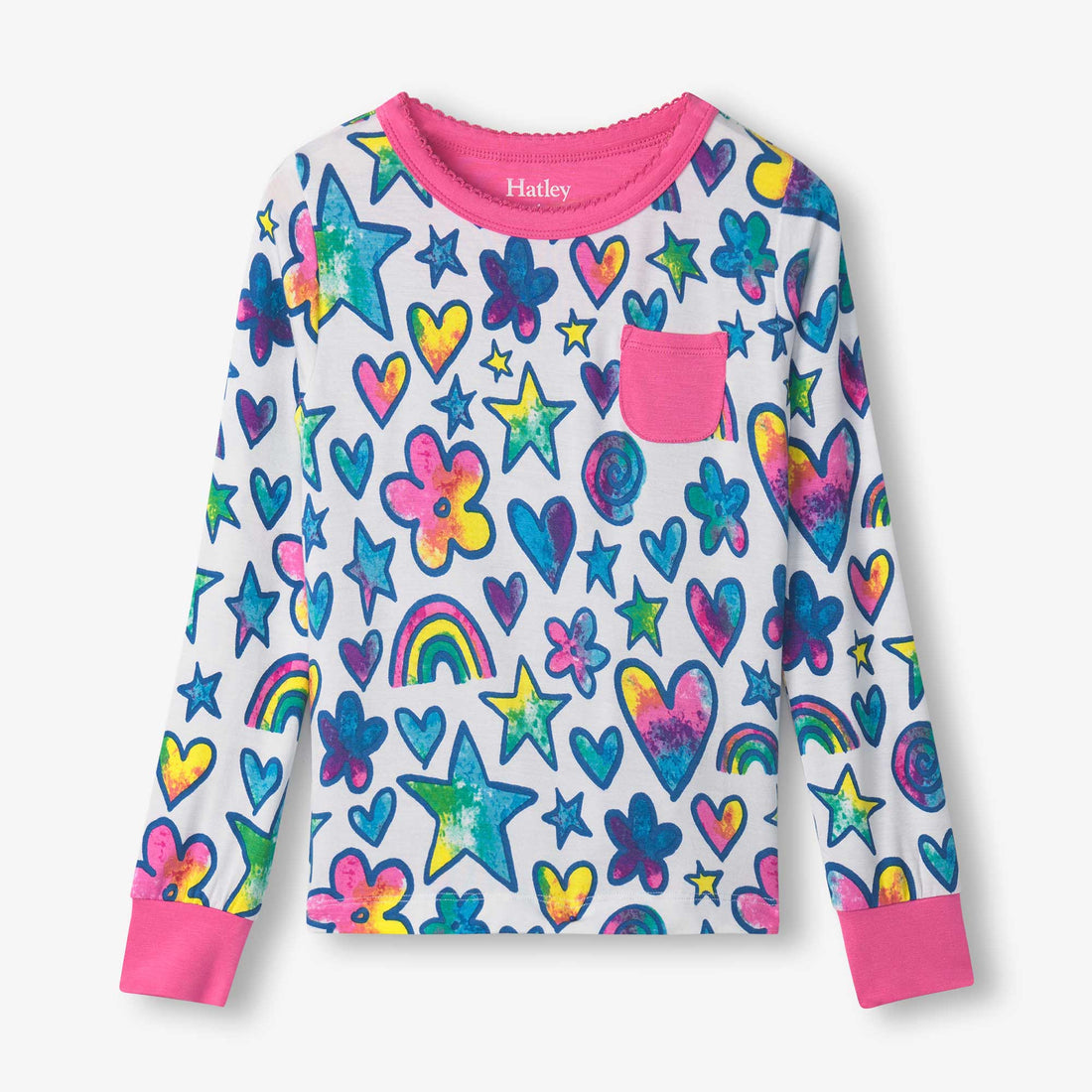 Watercolour Doodles Bamboo Pajama Set