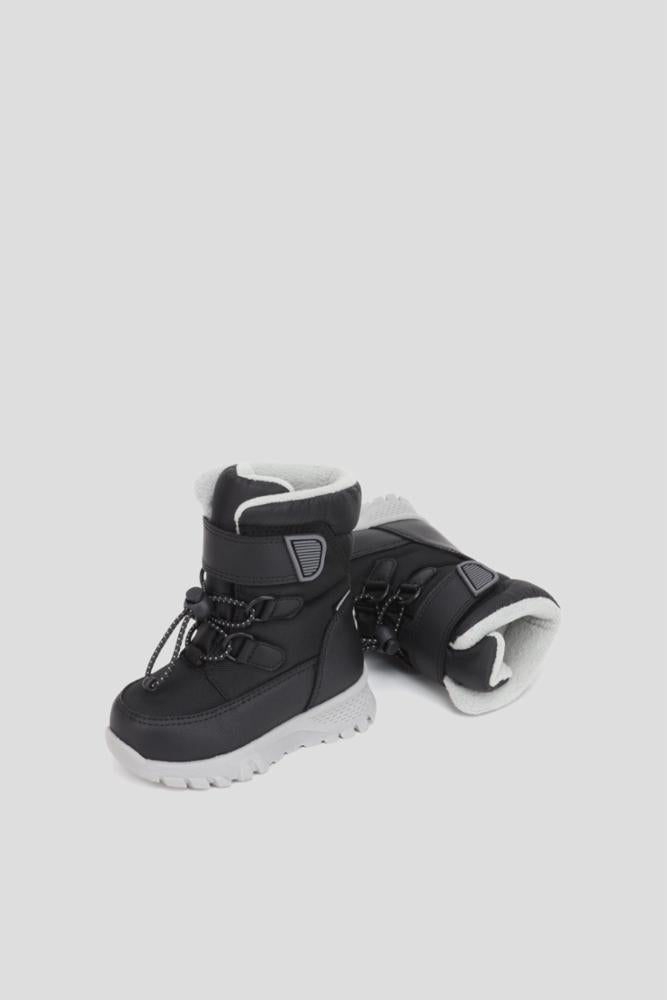 Slinky_t toddler booties (Black/Charcoal)