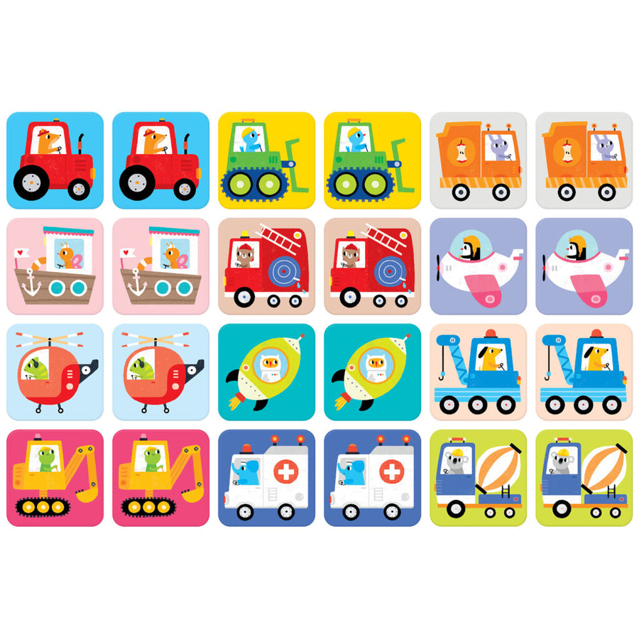 Suuuper Size Memory Game Vehicles