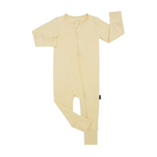Sleeper with Fold-over Cuffs - Mellow Yellow