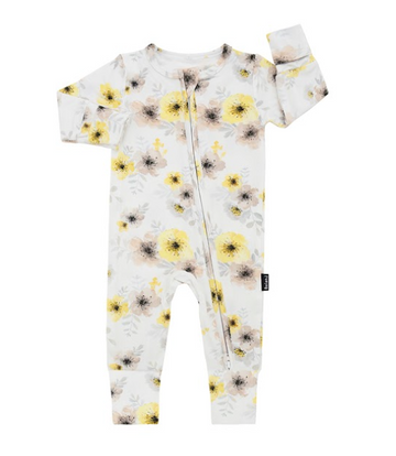 Sleeper with Fold-over Cuffs - Sunny Meadow